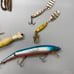 Vintage Lot of Fishing Lures Worms Hooks and Sinkers