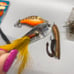 Vintage Lot of Fishing Lures Worms Hooks and Sinkers