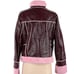 RETRO CHICRevolve Asos Gorgeous Fur Trim Aviator Jacket in Burdundy & Pink