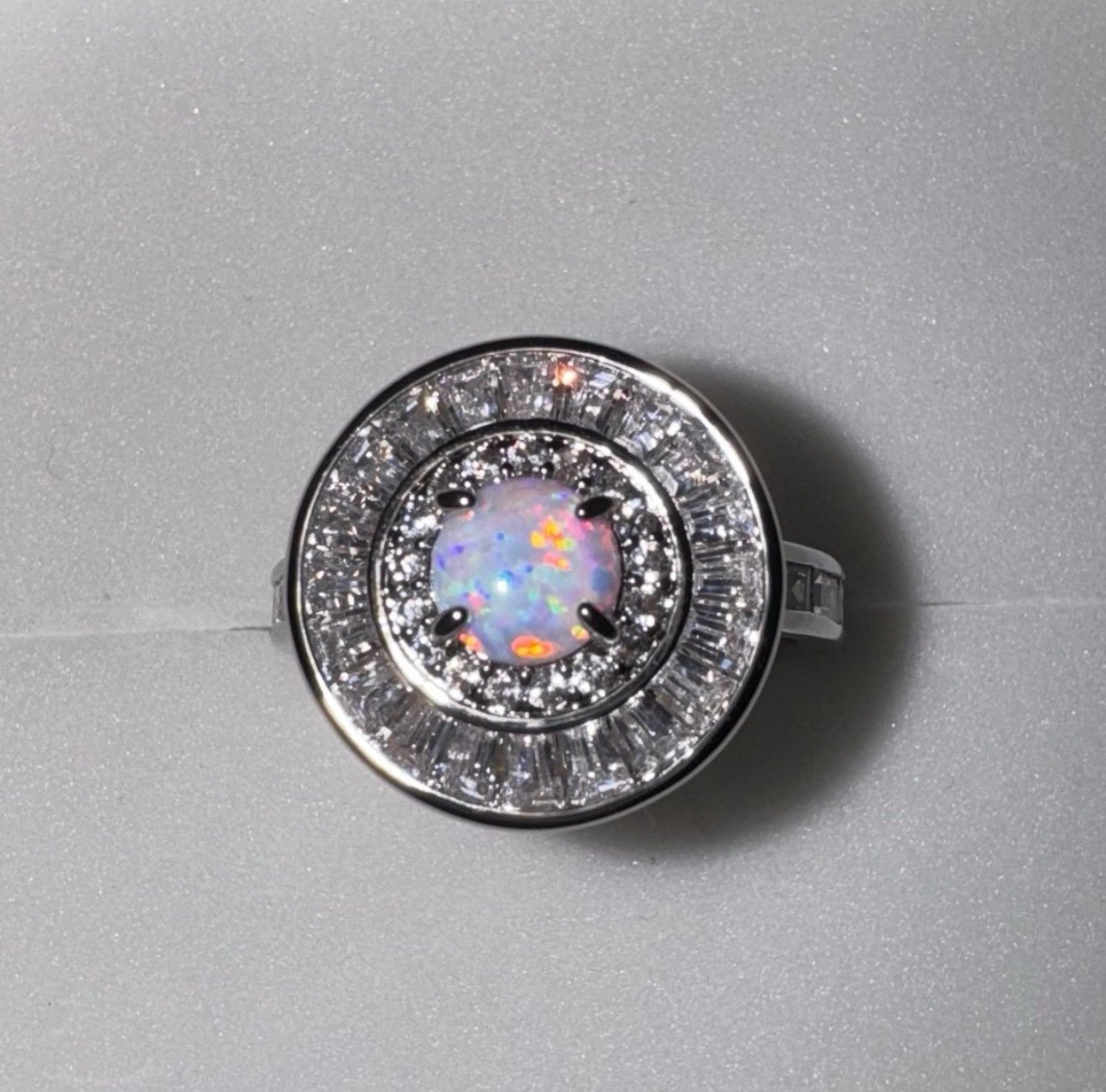 New Bomb Party October Bday “Sculpted in Stillness” Ring Size 8 RG91514