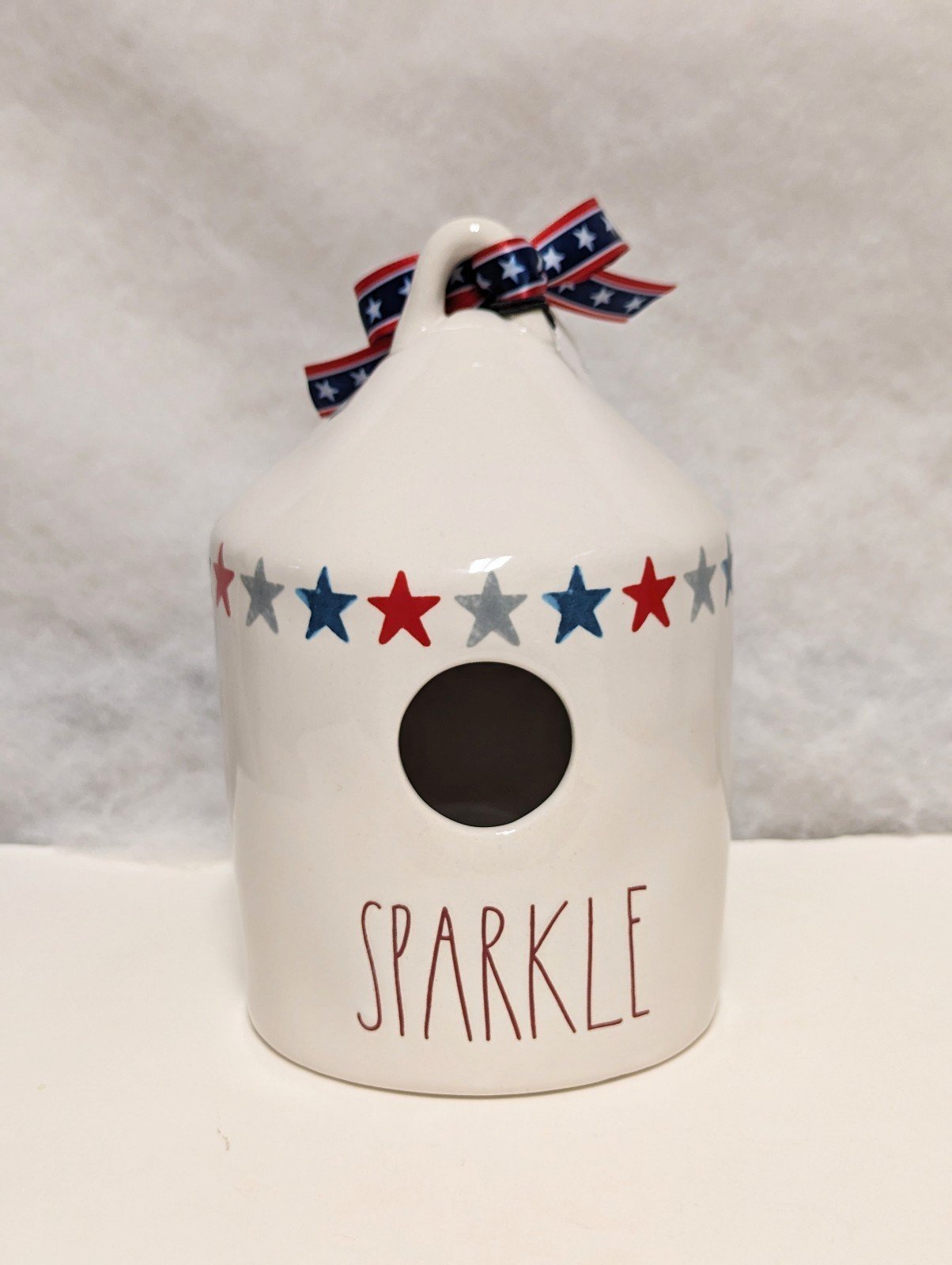 Rae Dunn 4th of July birdhouse