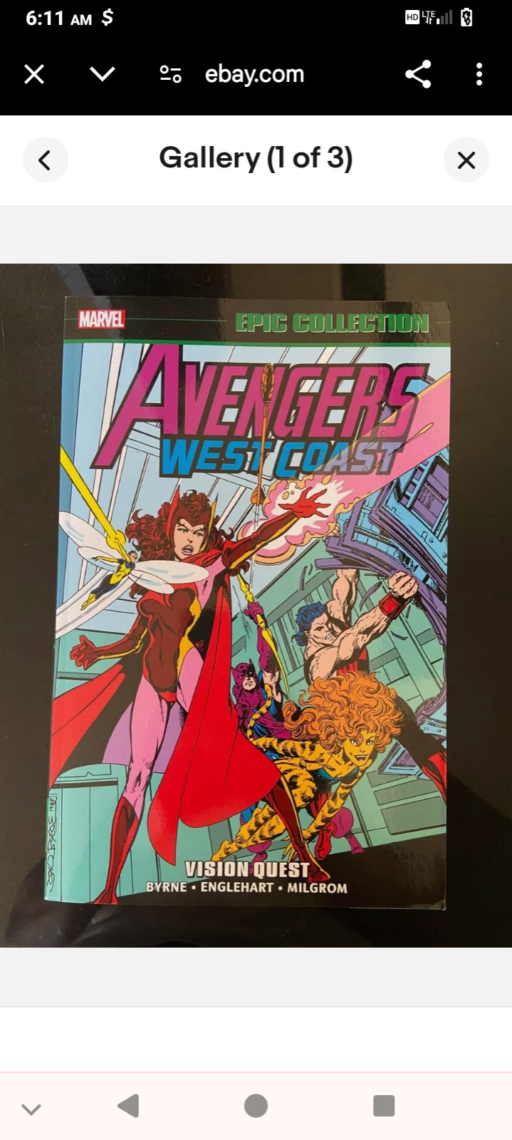 Marvel Epic Collection: Avengers West Coast Vision Quest #4