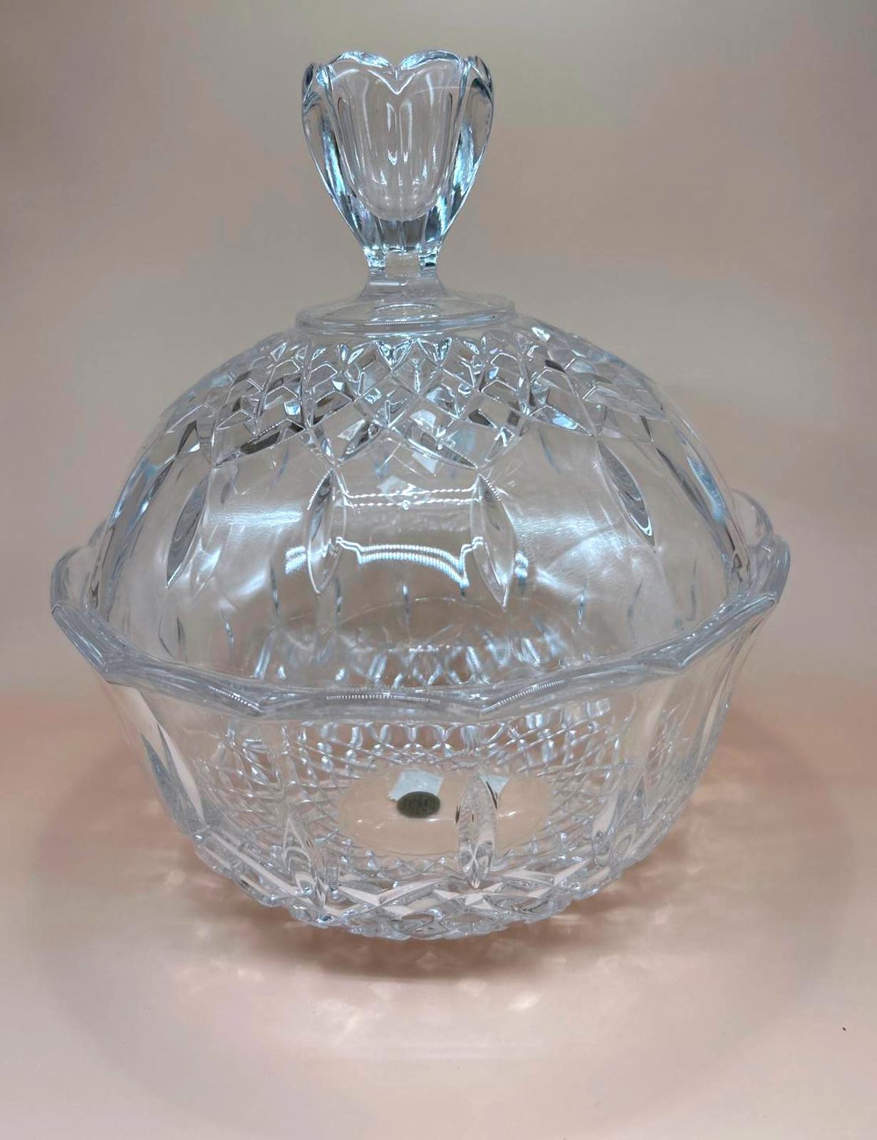 Vintage RCR Italy Opera 24% Lead Crystal Candy Dish
