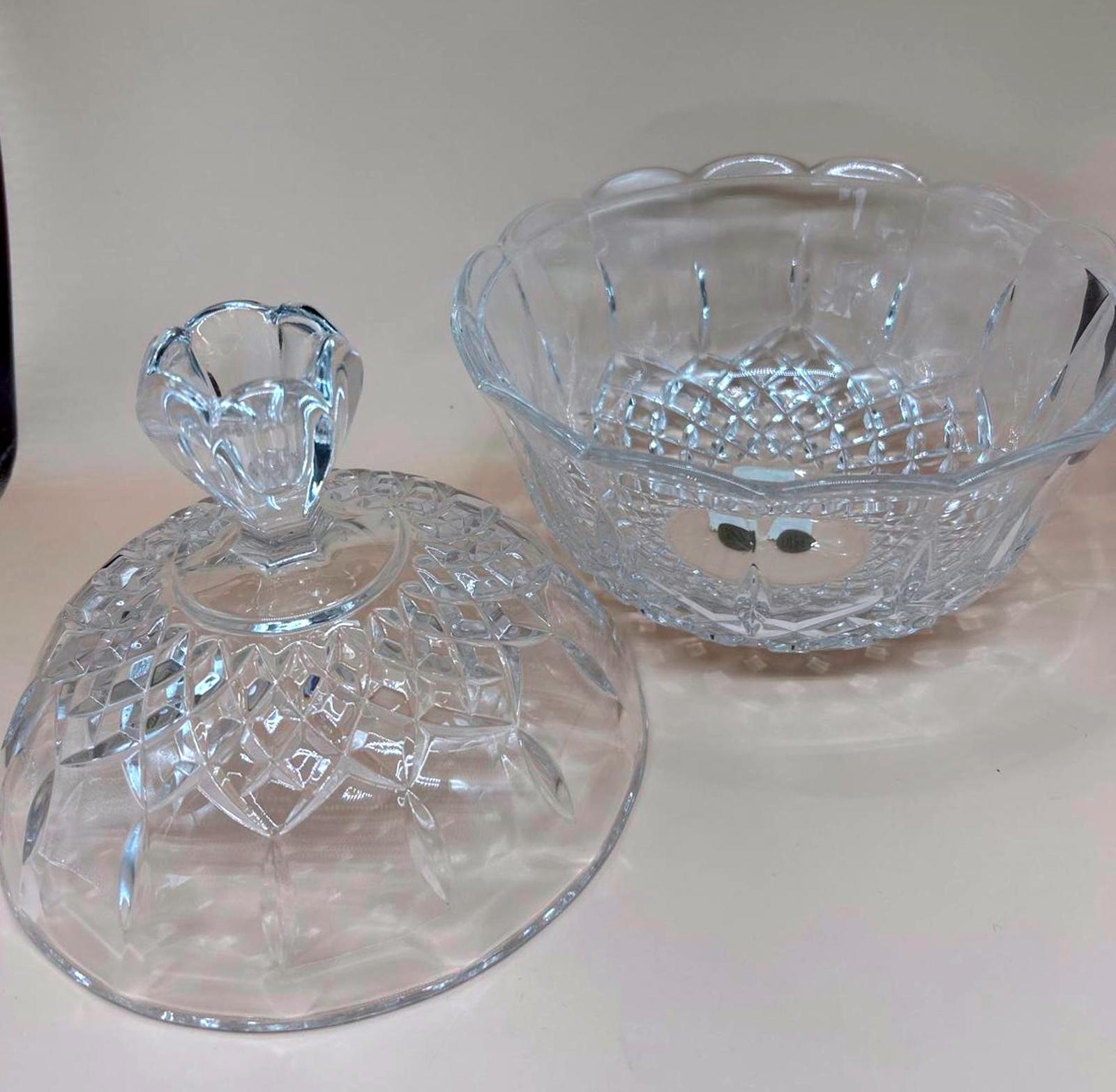 Vintage RCR Italy Opera 24% Lead Crystal Candy Dish