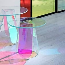 Iridescent Acrylic Coffee Table