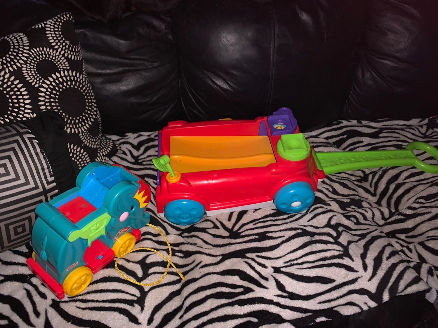 Peek A Blocks Wagon + Pull Elephant Toys