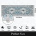 Boho Hallway Runner Rug 2' x 6' Vintage Farmhouse Laundry Rug Runner Accent Area