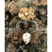 Amy Kahn Russel Moss Agate, Pearl, and Copper Pendant/Brooch