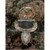 Amy Kahn Russel Moss Agate, Pearl, and Copper Pendant/Brooch