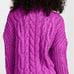 Women's For Love & Lemons Purple Cable Knit Sweater XXS