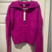 Women's For Love & Lemons Purple Cable Knit Sweater XXS