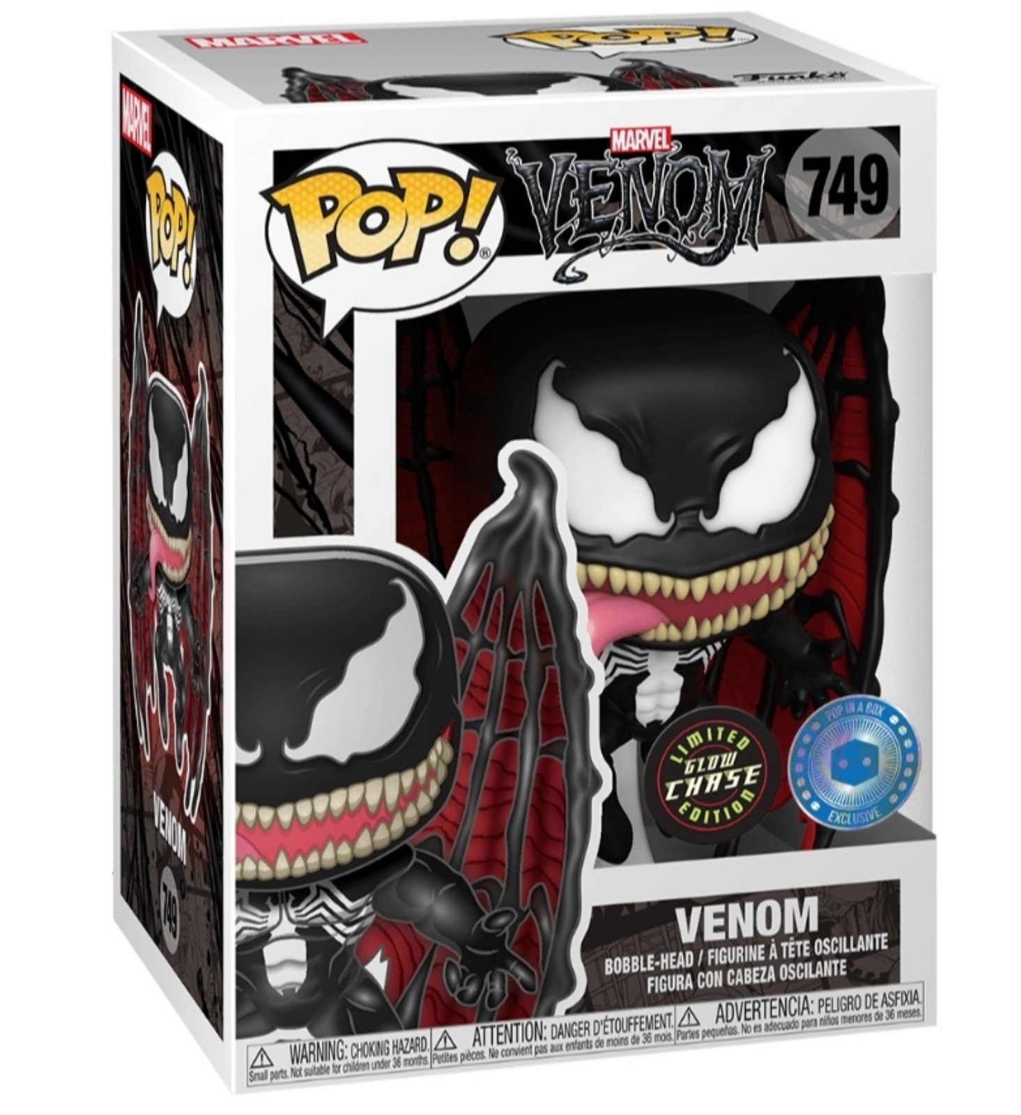 Marvel Venom EXCLUSIVE CHASE GITD Funko Pop