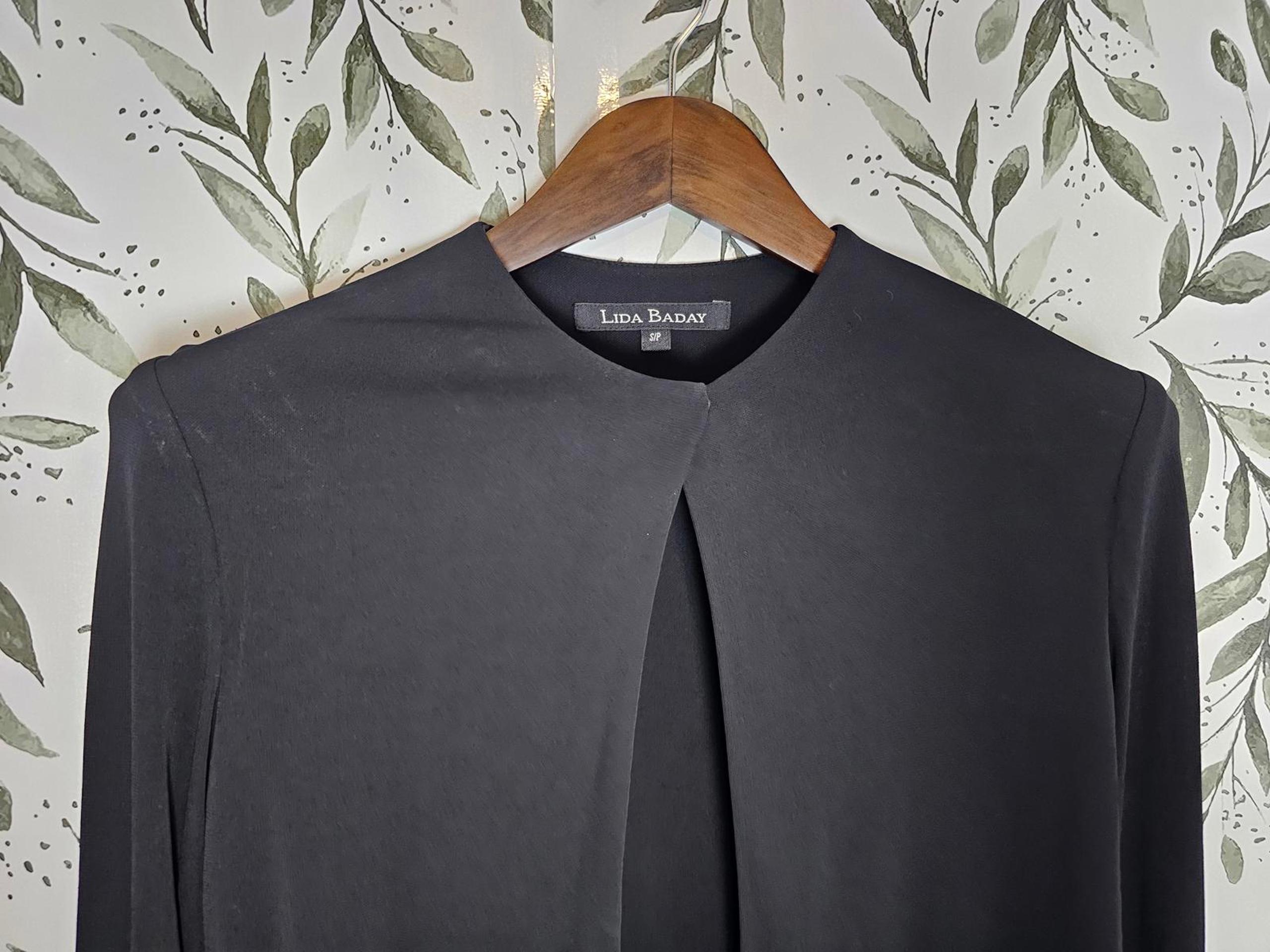 Lida Baday Cardigan Black Womens Size SP