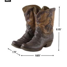 Cowboy boots planter- new