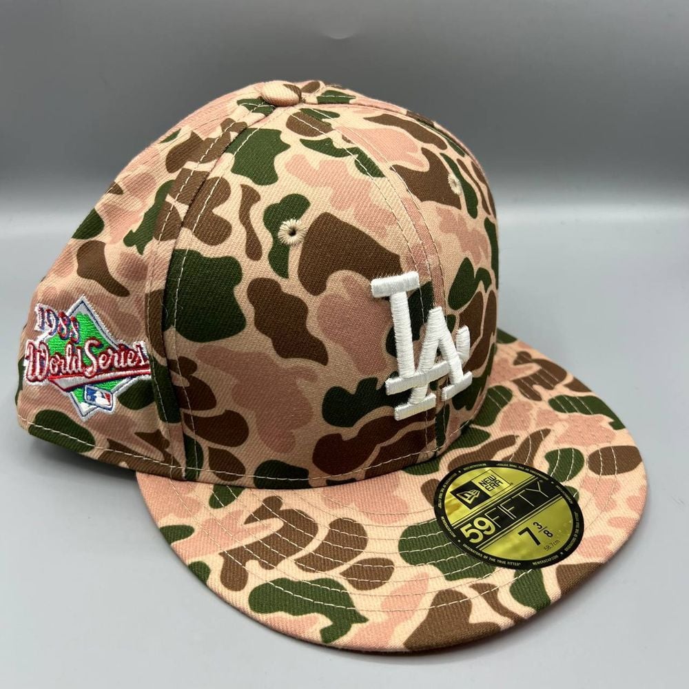 Los Angeles LA Dodgers Hat Men 7 3/8 Camo 59Fifty New Era