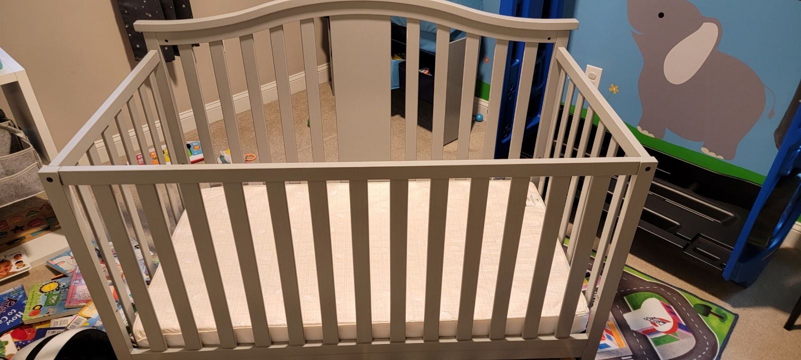 Crib and mattress