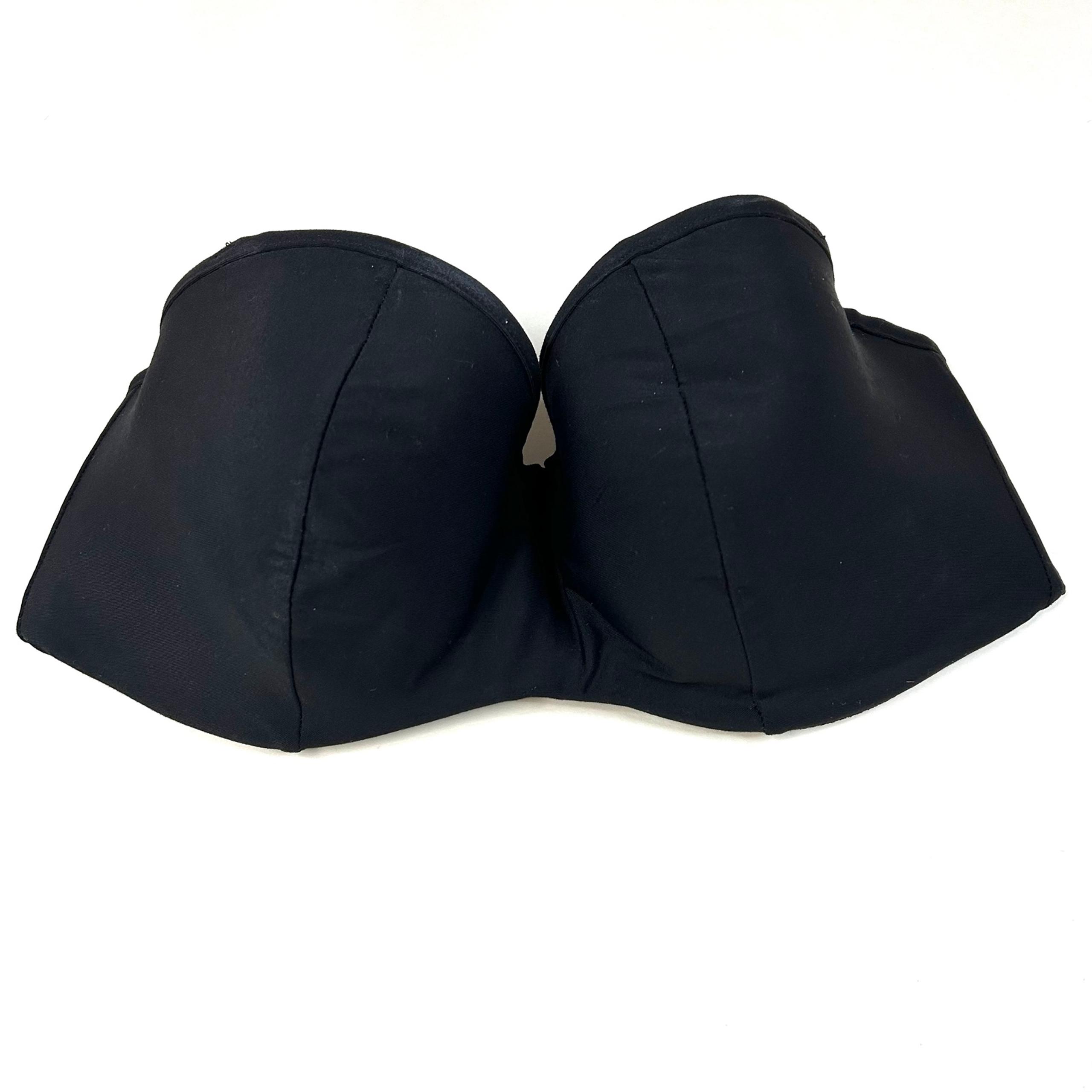 Panache 34E 34DD Bikini Top Holly SW0623 Solid Black Underwire Lined #1776