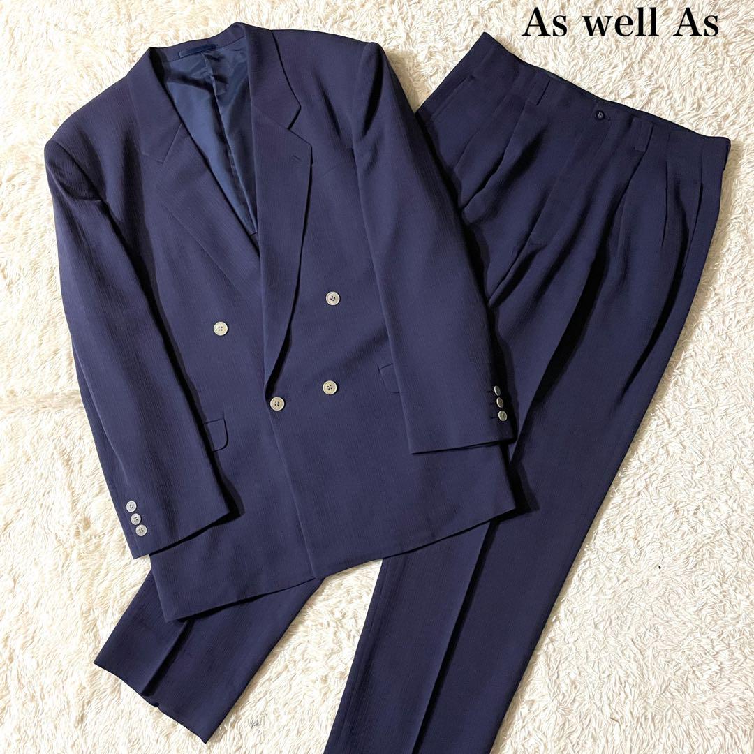 Excellent Condition Aswell As Vintage Suit Double Breasted Navy Purple XL