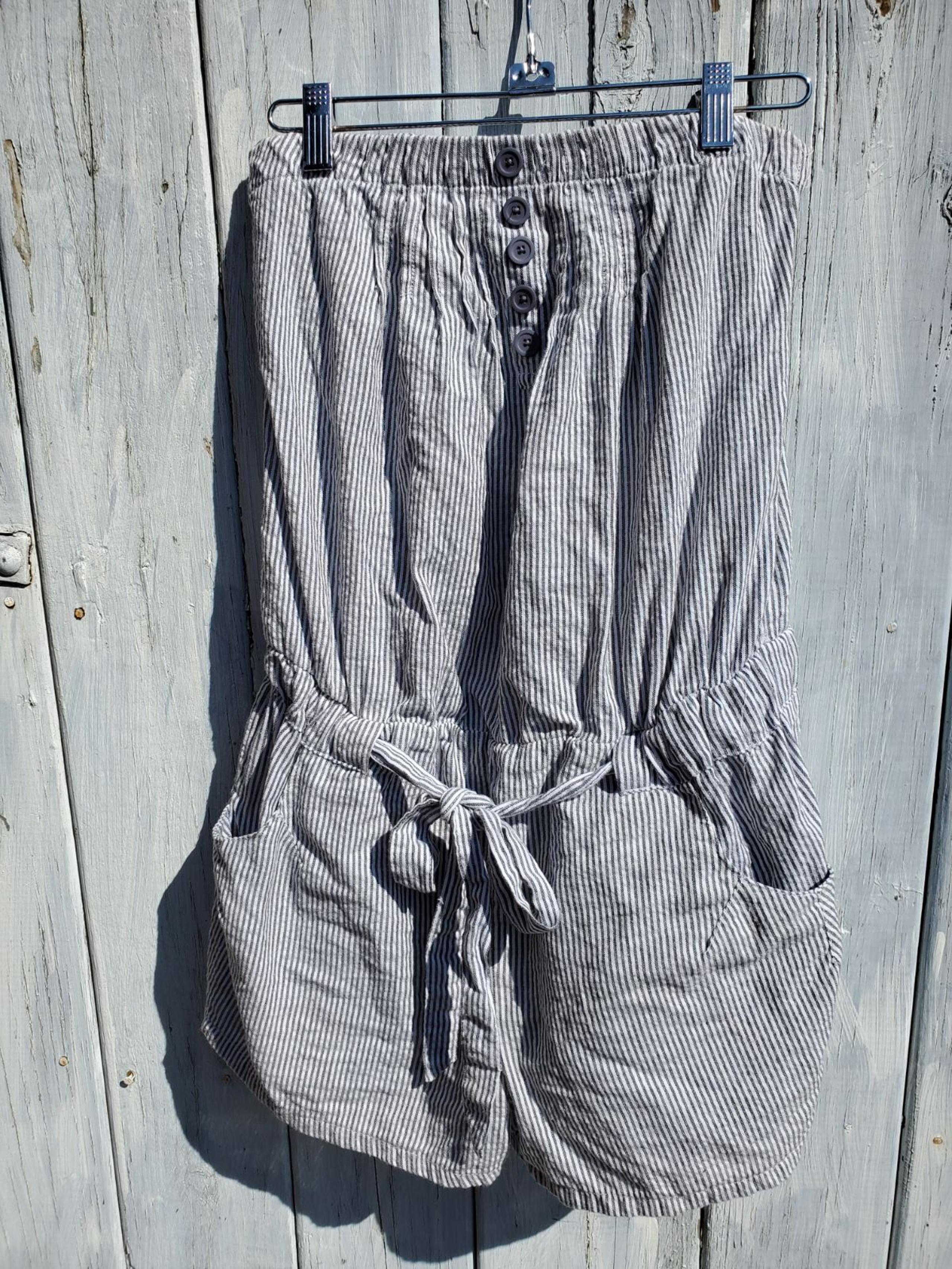 Aeropostale Strapless Striped Romper