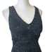 Sue Wong Nocturne Black Beaded Sleeveless Short Cocktail Dress Womens Size 2
