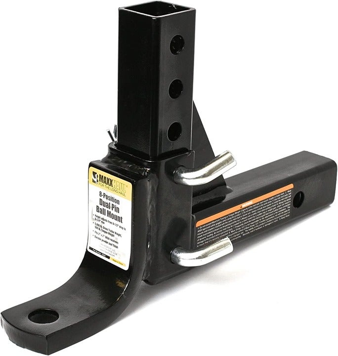 Drop Hitch 2 Receiver 8-Position Adjustable Ball Mount 5000 lbs Capacity