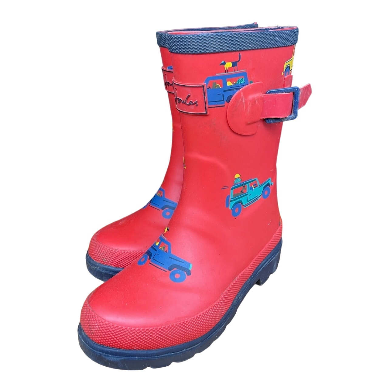 Joules Rain Boots Size 12 Jeep Truck Welly Wellies Wellington Waterproof Outdoor