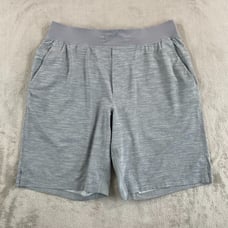 Lululemon T.H.E. Short Linerless 9 Large Heather Allover Sea Salt Light Cast