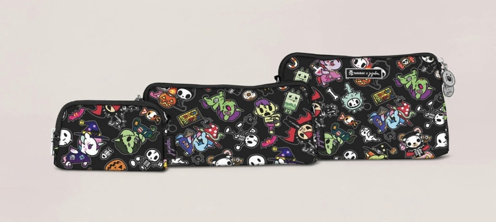 JuJuBe SPOOKTACULAR KAWAII Be Set Bag & Straps Tokidoki Donutella Biscotti Ciao