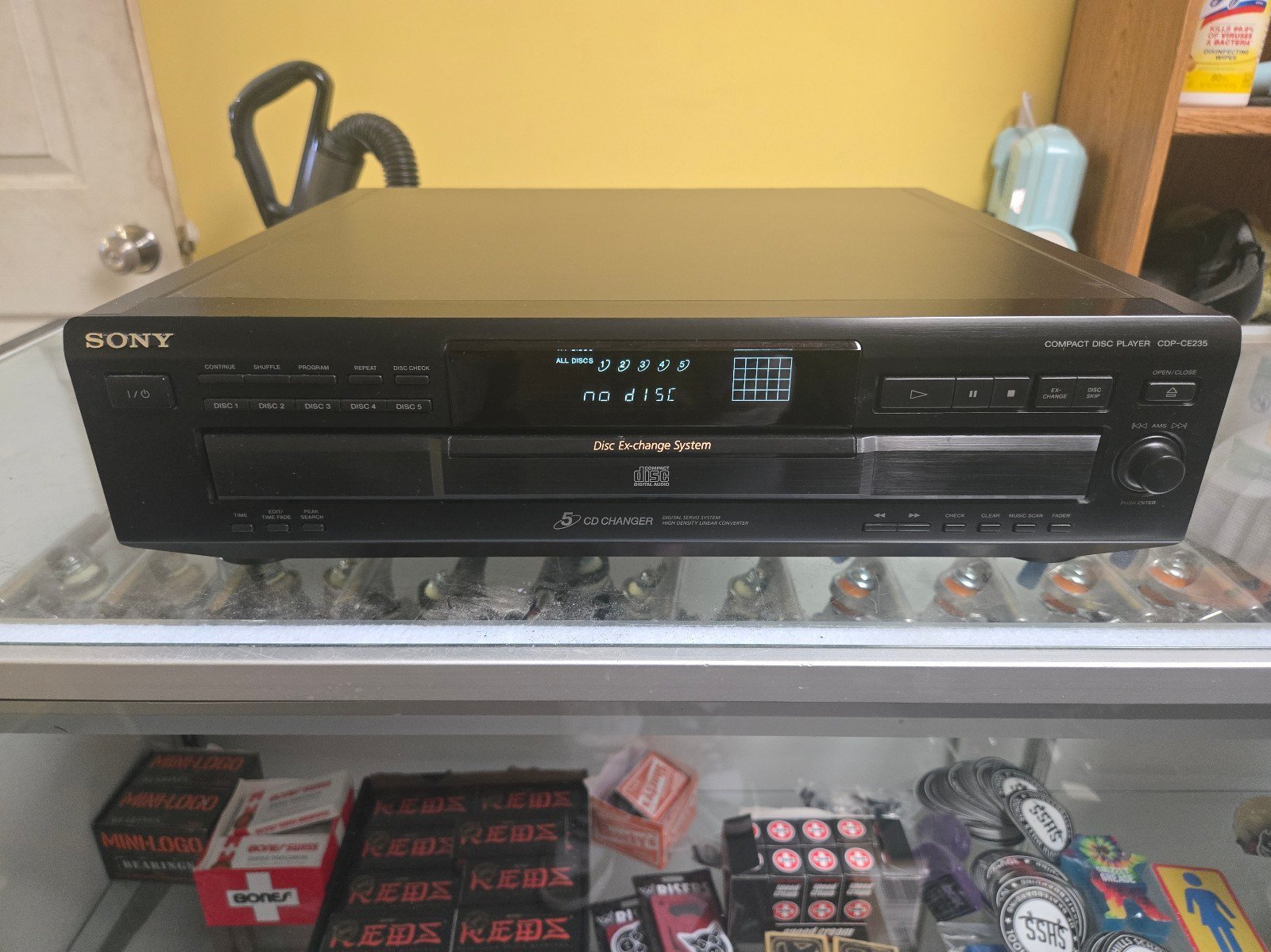 Sony CDP-CE235 5 CD Changer Compact Disc Player - No Remote - TESTED *FAST SHIP*