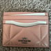 NWT Coach Slim Id Card Case With Puffy Diamond Quilting