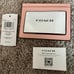 NWT Coach Slim Id Card Case With Puffy Diamond Quilting