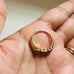 14k genuine flower ring size 5