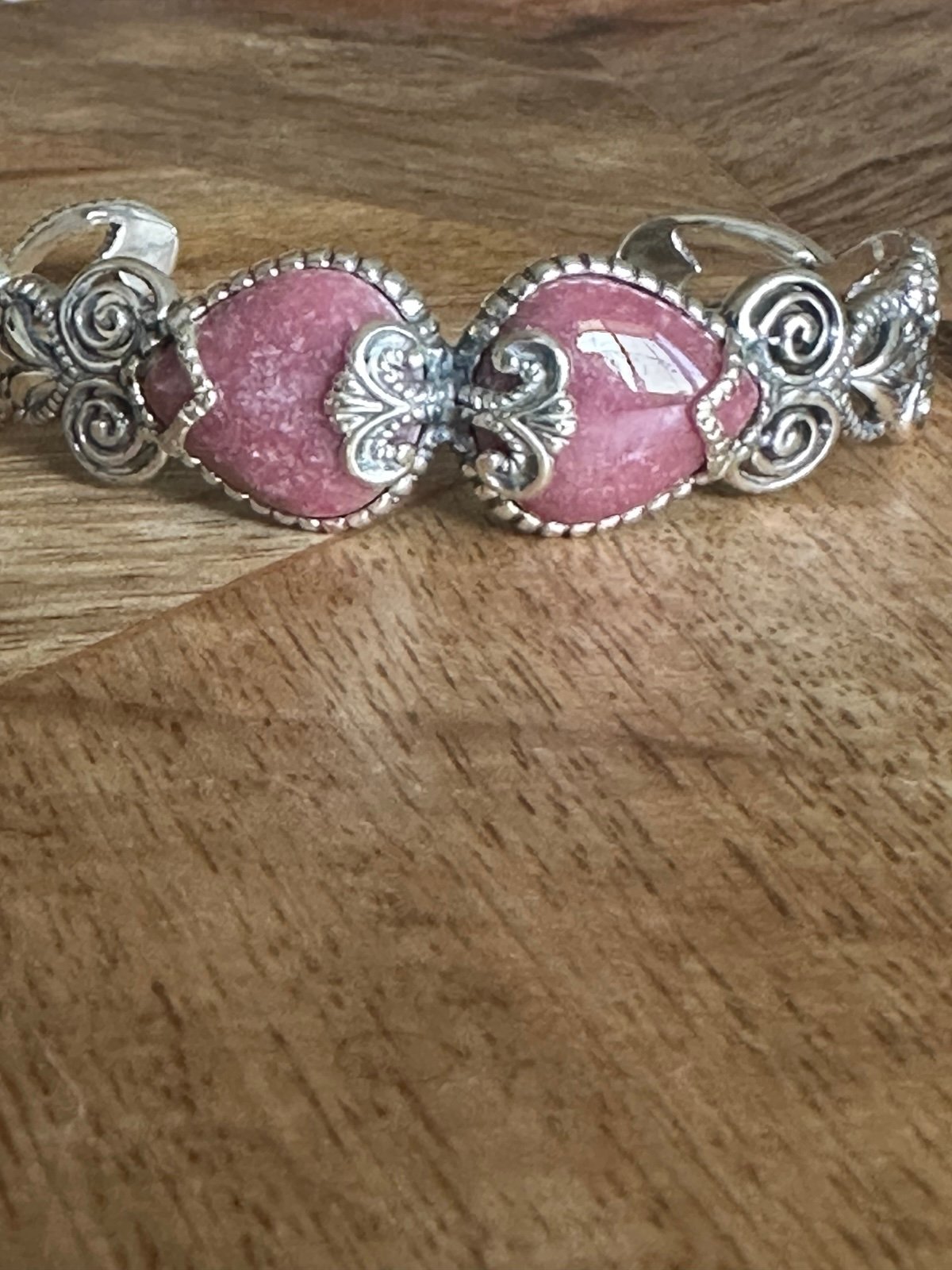 Carolyn Pollack sincerely fabulous rhodonite heart bracelet
