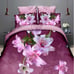 3pc queen size pink floral duvet cover