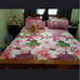3pc queen size pink floral duvet cover