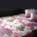 3pc queen size pink floral duvet cover