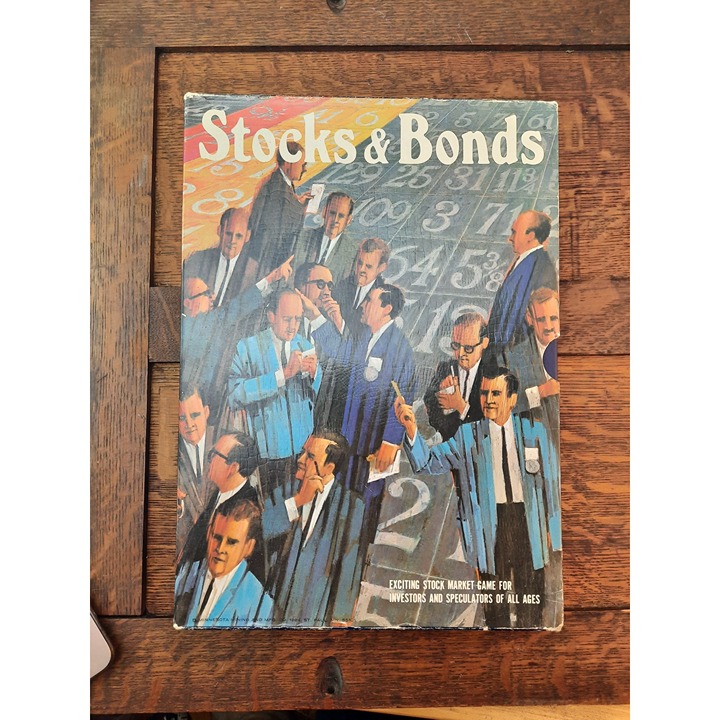 Vintage Board Game Stocks Bonds