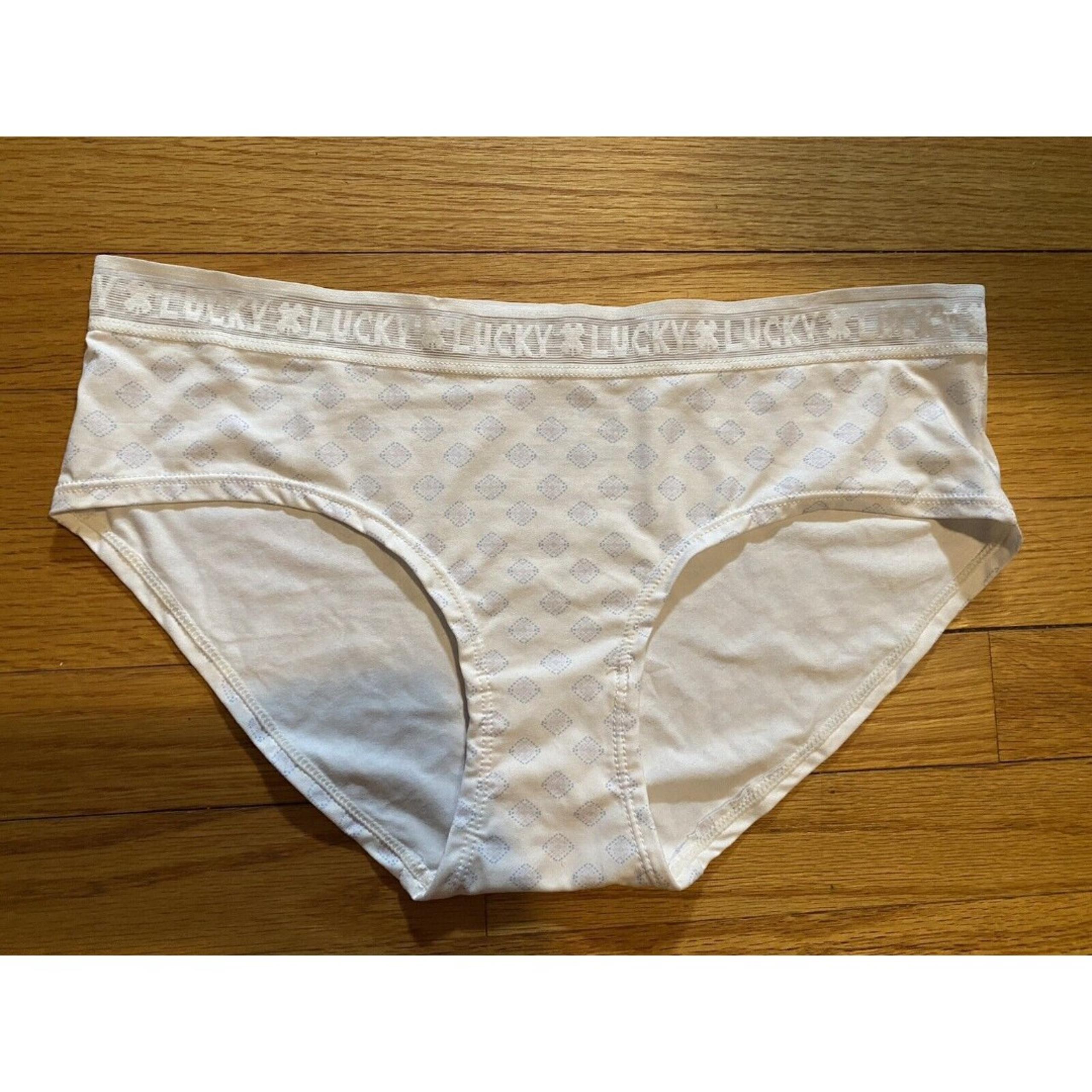 Lucky Brand Women's Hipster Fit Panties with Signature Band Size L NWOT