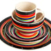 16 Piece Classic Red Stoneware Dinner Set