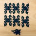 6 Butterfly Hinges, Small, Cabinet Hinge, Chest, Gate, 2 3/4