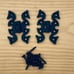 6 Butterfly Hinges, Small, Cabinet Hinge, Chest, Gate, 2 3/4