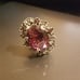 Vintage Raspberry Rhodolite Ring Genuine