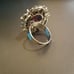 Vintage Raspberry Rhodolite Ring Genuine
