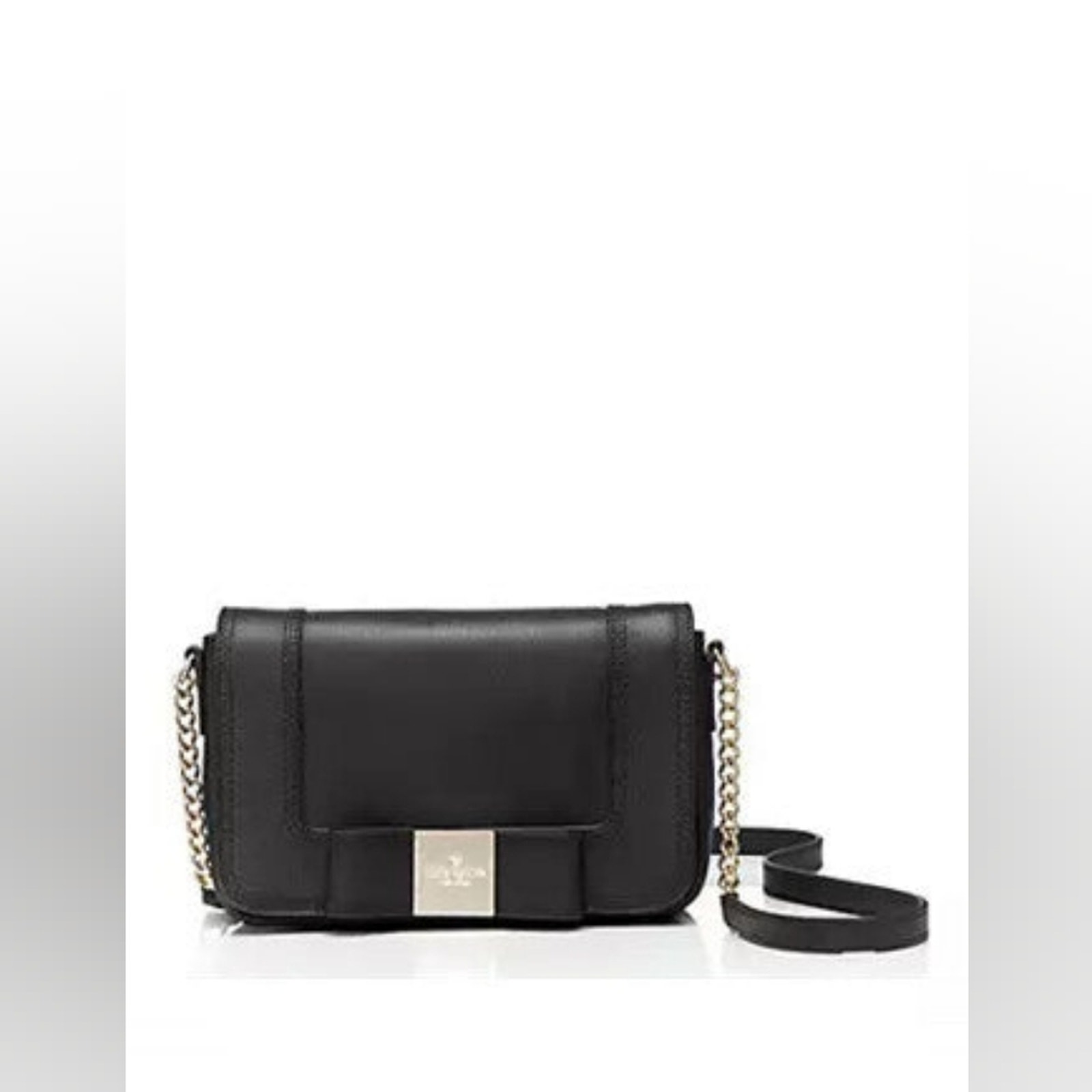 Kate Spade Primrose Hill Little Kaelin Leather Evening Bag Black