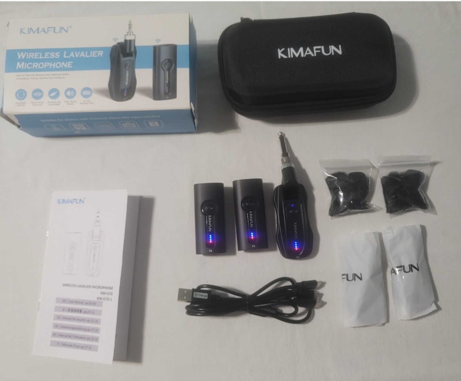 Dual Lavalier wireless microphone system
