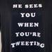 Women’s Victoria’s Secret “He Sees You When You’re Tweeting” Soft Sleep Tank