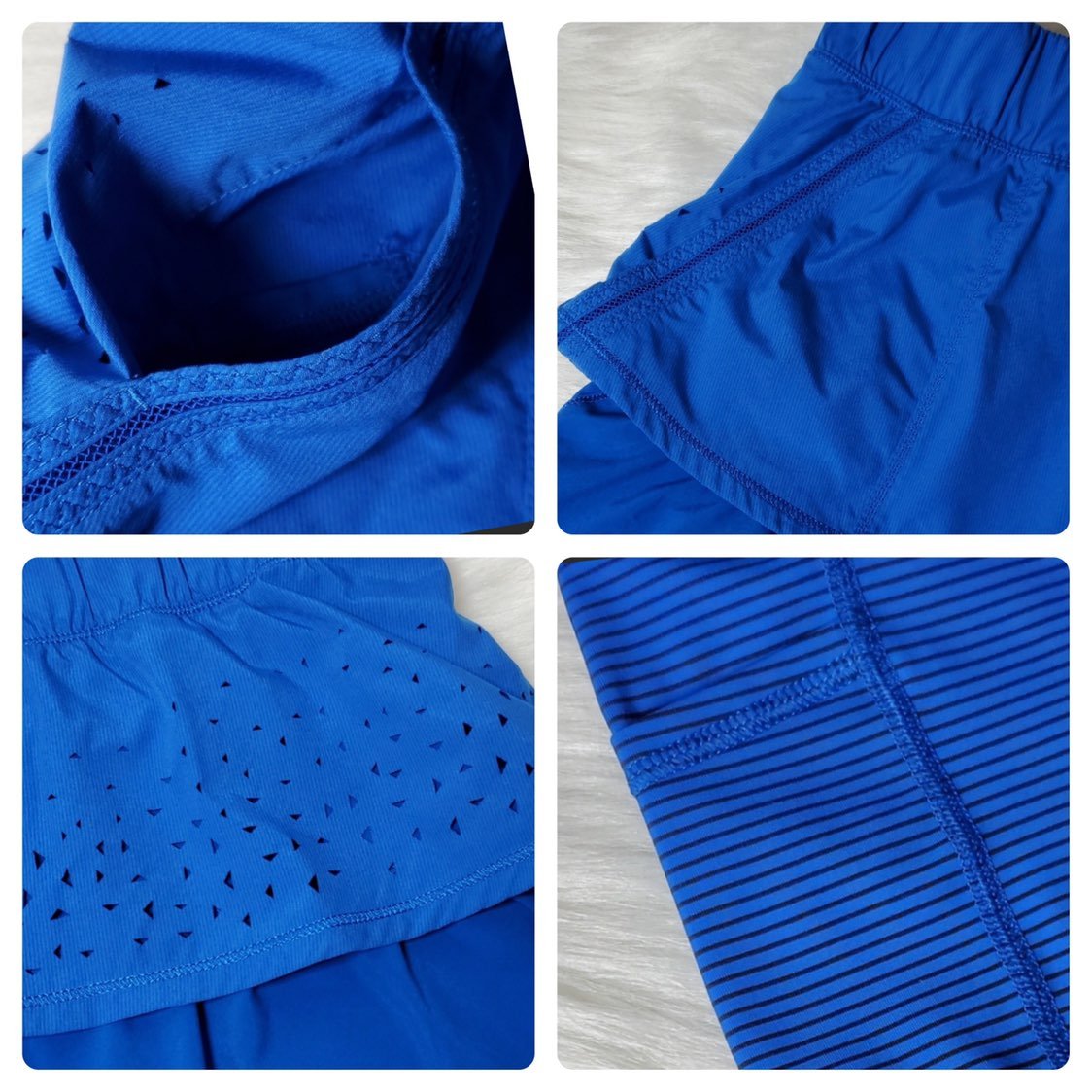 NWOT RARE Lululemon in a Flash skirt Blue sz.8