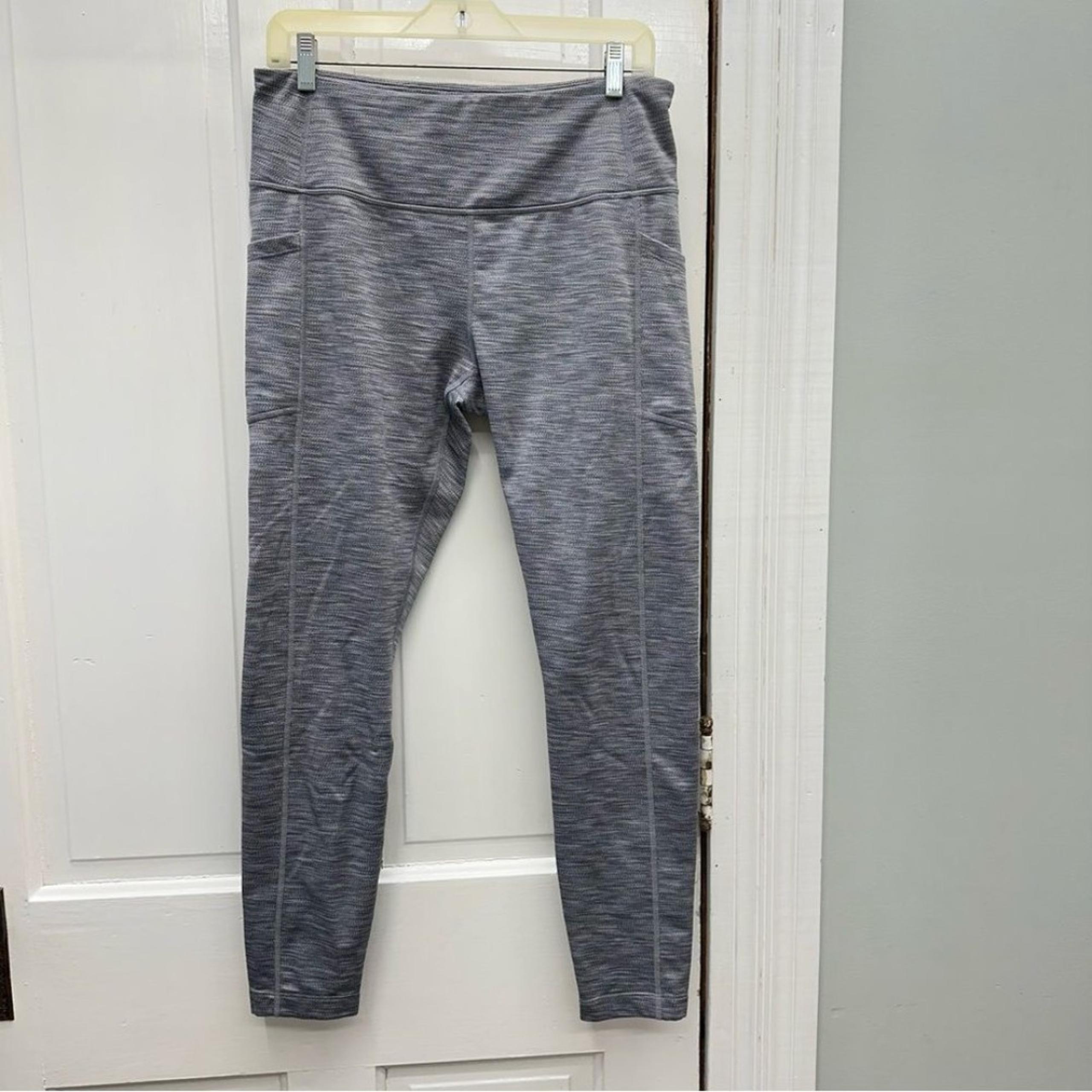 Mondetta grey athletic leggings with pockets women's large