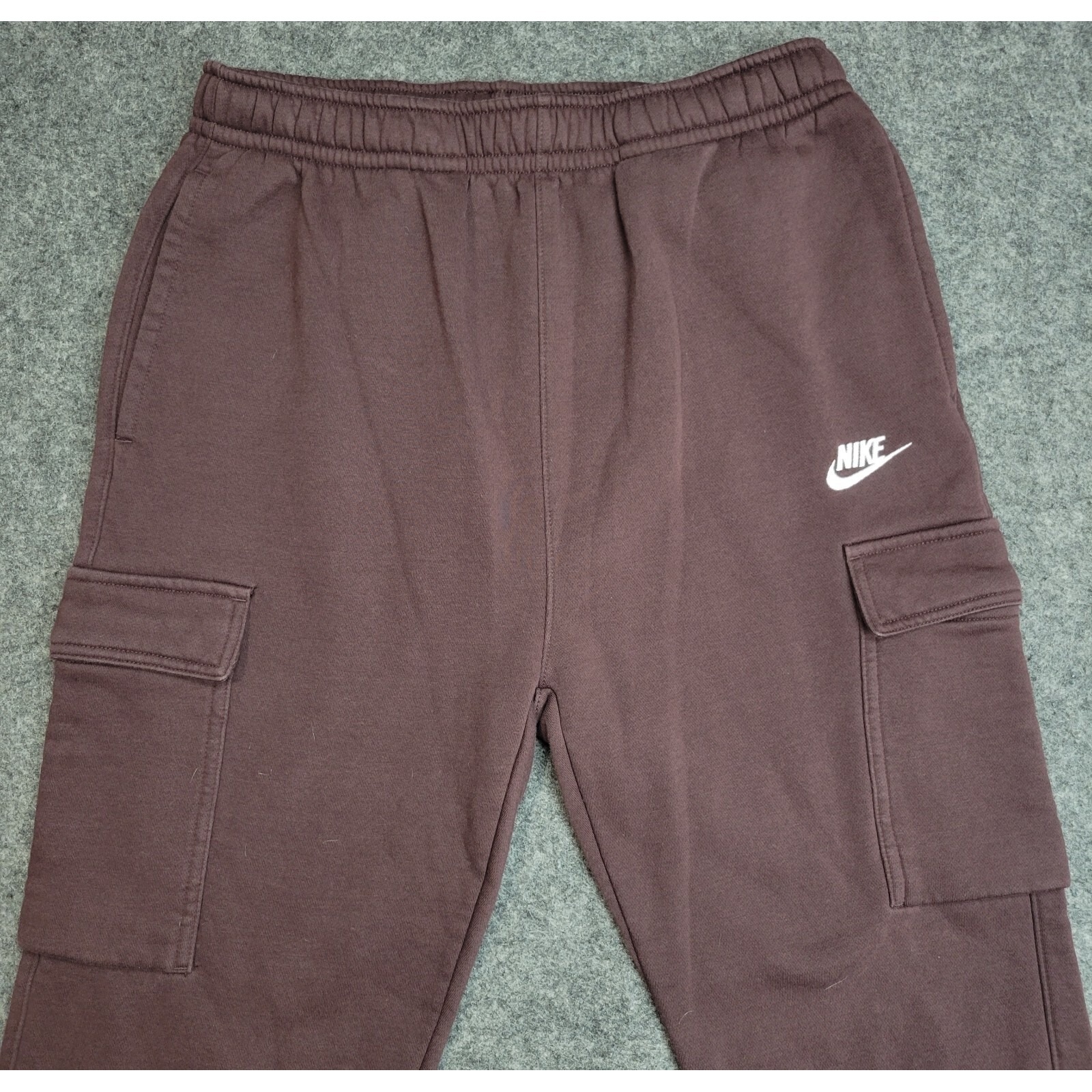 Nike Cargo Sweatpants Mens Medium Brown Utility Fleece Joggers Streetwear Tech