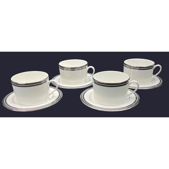 4 NWT Lenox Kate Spade New York Union Street Cup and Saucer Sets USA